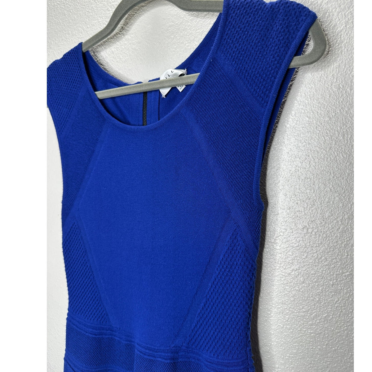 Milly Royal Blue Round Neck Sleeveless Fit & Flare Dress P 2