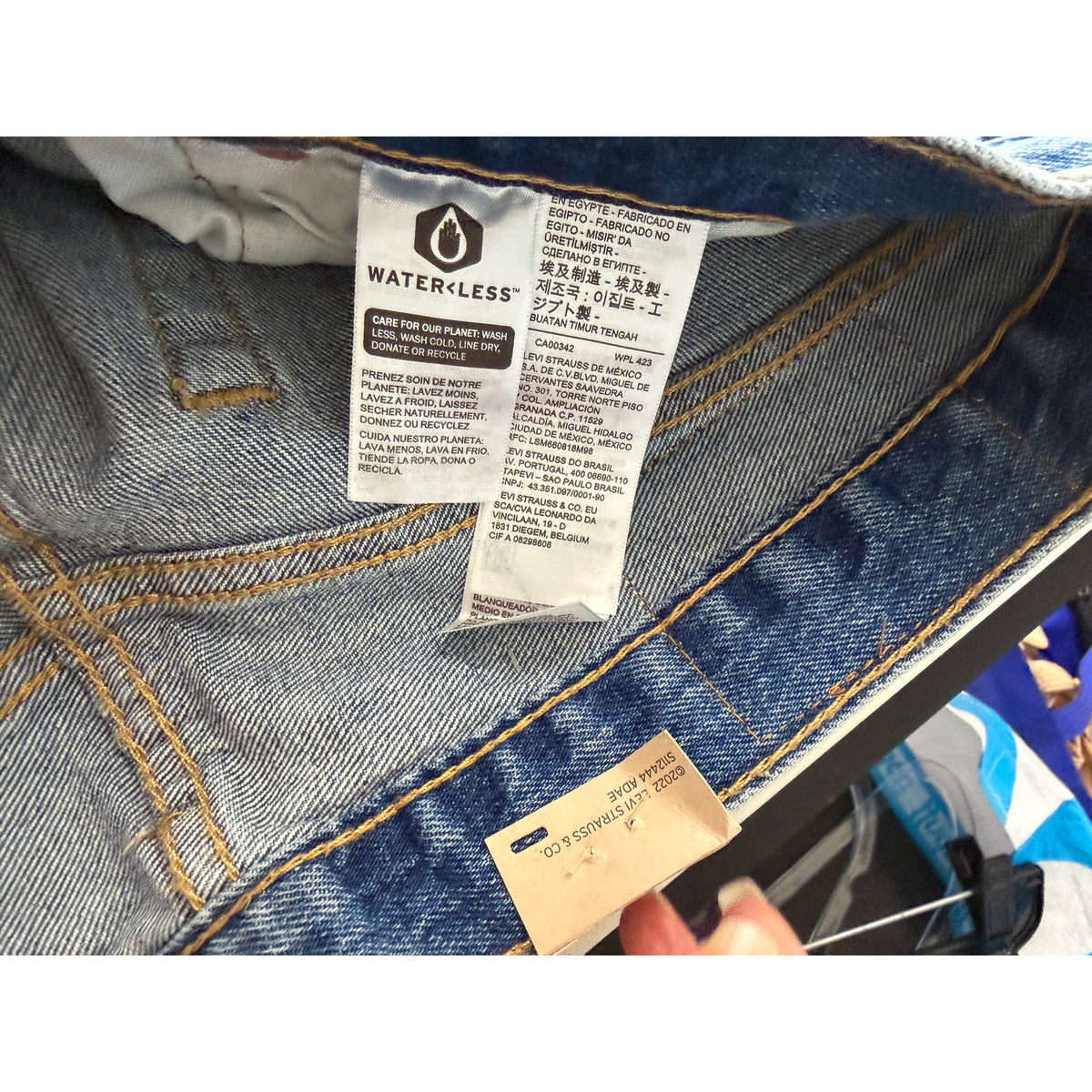 NWT Levi's 501 Light Wash Men's Jeans 33x34 Stretch