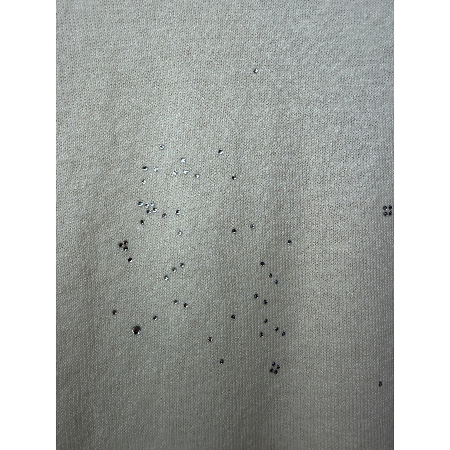 Zadig & Voltaire Wully Lico Rhinestone Sweater XS Ecru