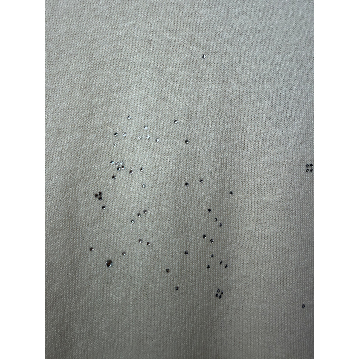 Zadig & Voltaire Wully Lico Rhinestone Sweater XS Ecru