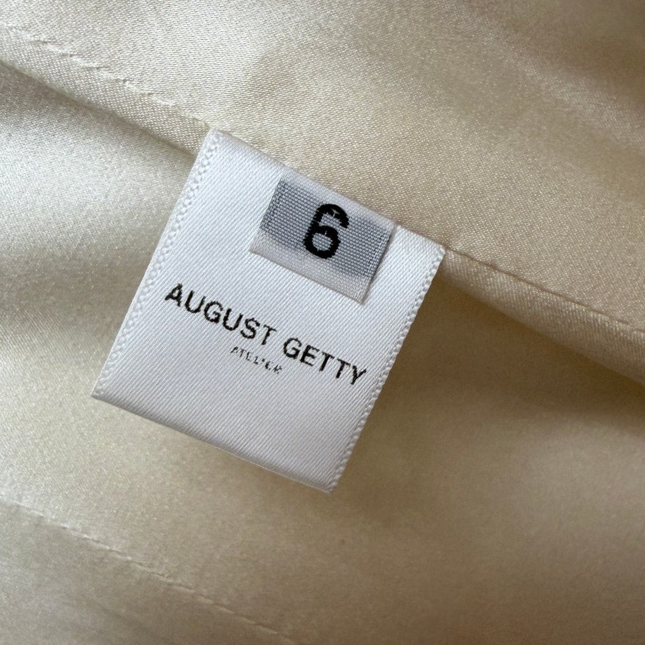 August Getty Atelier "Thalia" Brocade Belted Blazer Women's US 6