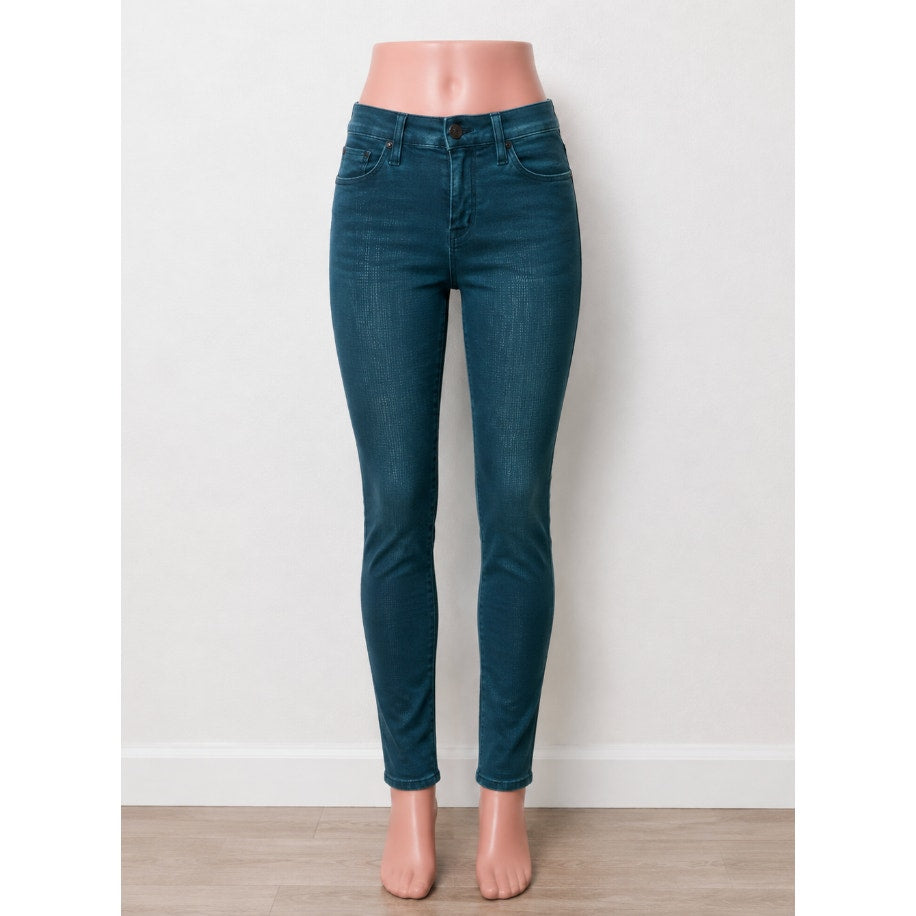 Hudson Midrise Dark Teal Nico Super Skinny Jean in Nonconformist 26