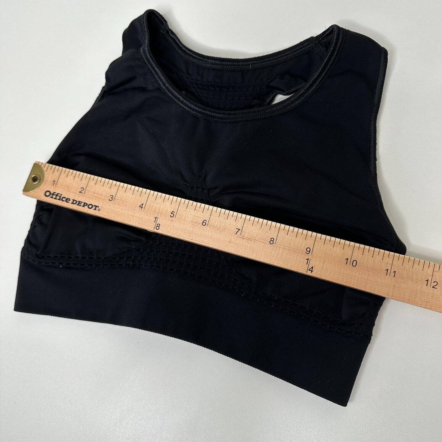 Sweaty Betty Black High Neck Sports Bra Sweat Wicking Stretch Racerback Crop Med