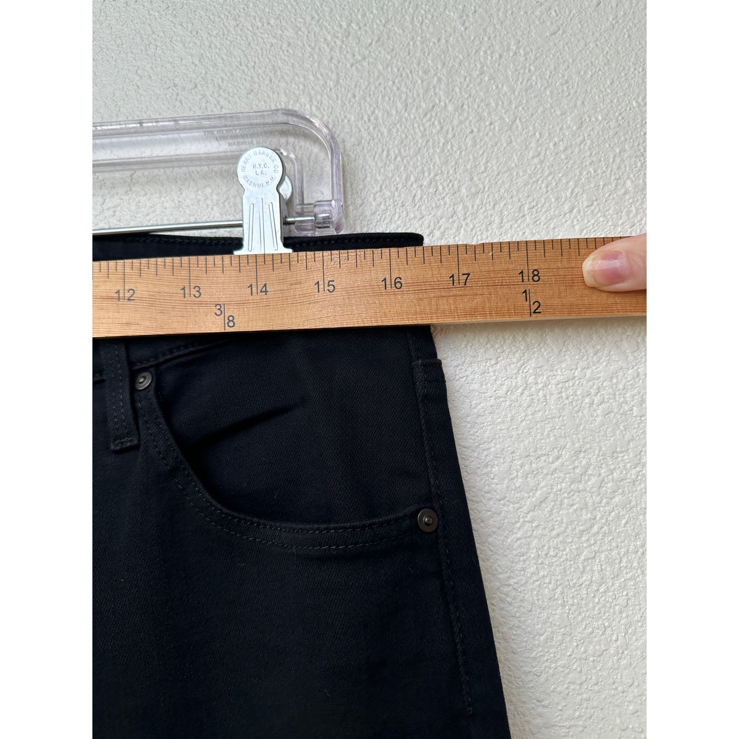 AG Prima Cigarette Leg Jeans Super Black Women's US 32