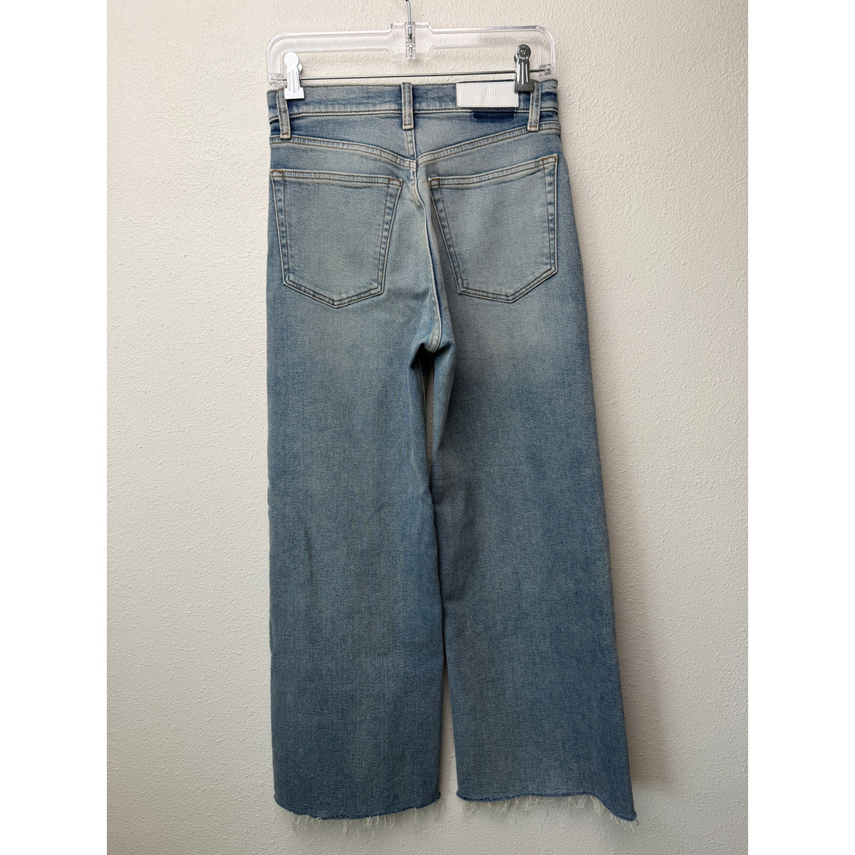 RE/DONE Blue High Rise Wide Leg Crop Jeans Women's 26