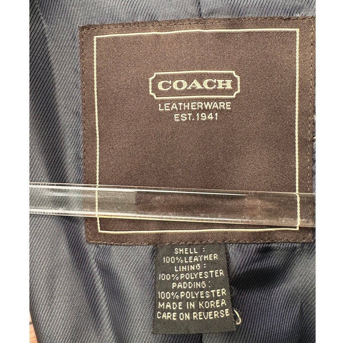 Coach Quilted Leather Jacket Black Women M Suede Trim
