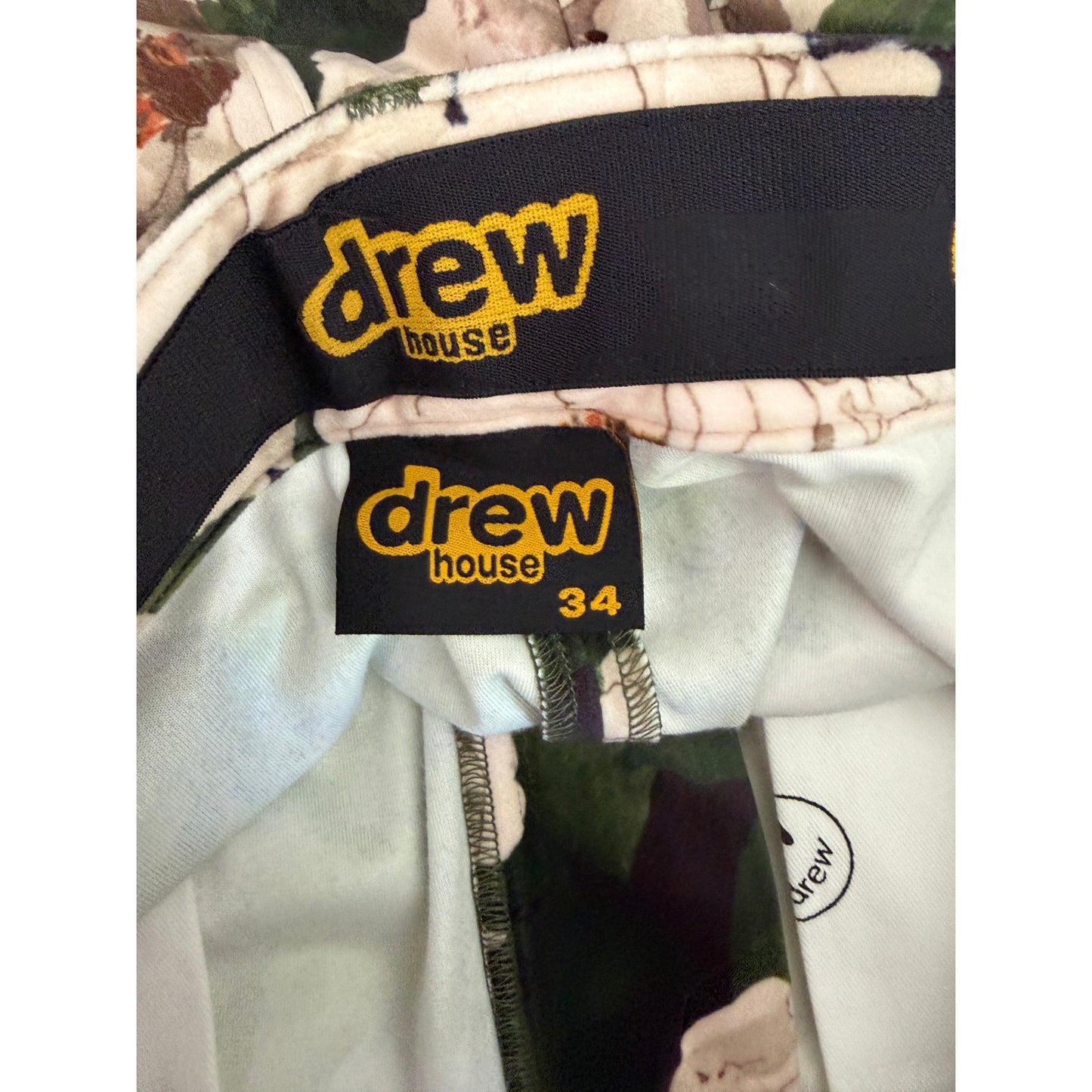 NWT Drew House Men's L 34 Iceberg Roses Velvet Set