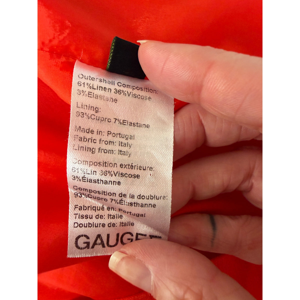 GAUGE81 Orange Red Cutout Mini Dress Women S