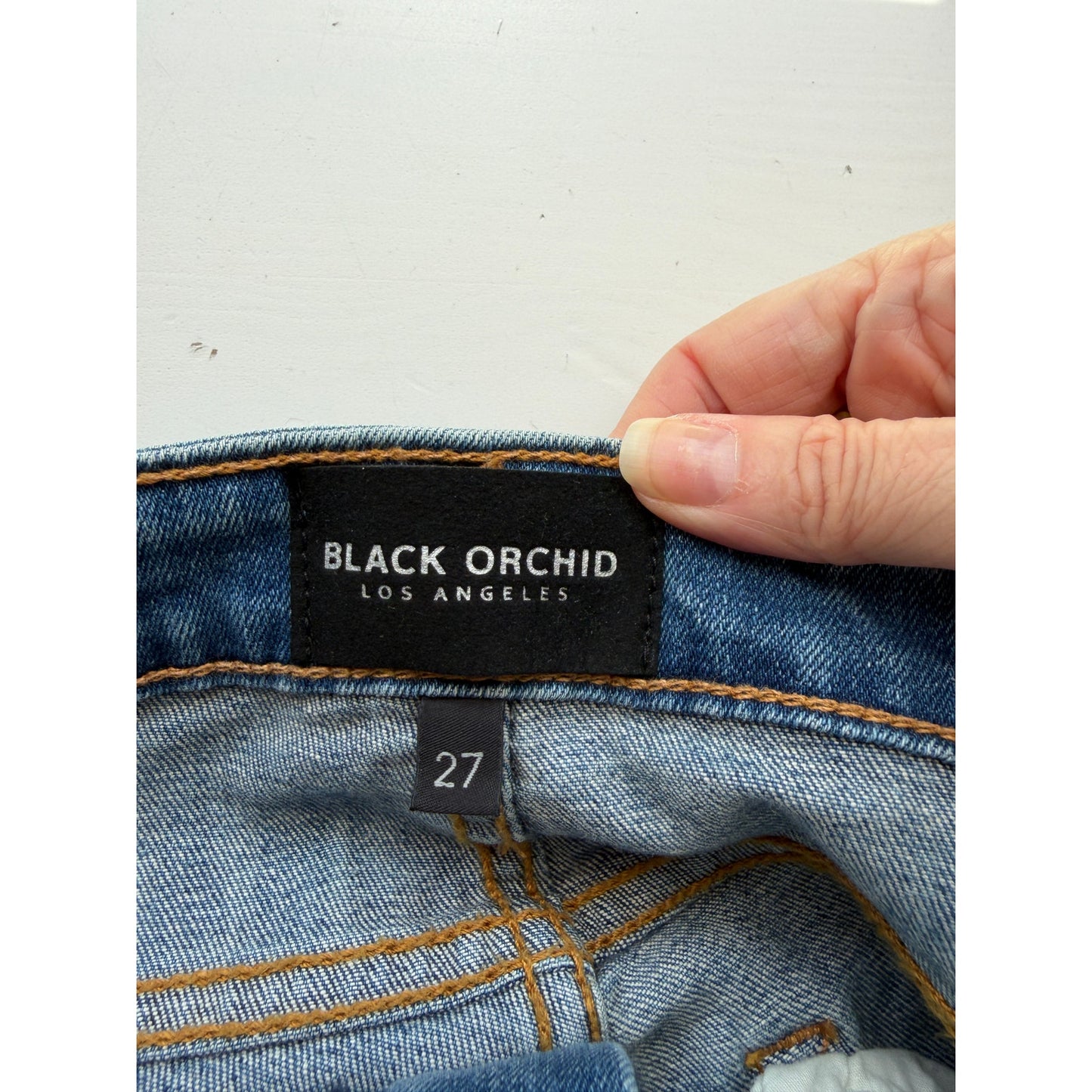 NWT Black Orchid Denim Chrissy Kick Flare Jeans US 27 Blue