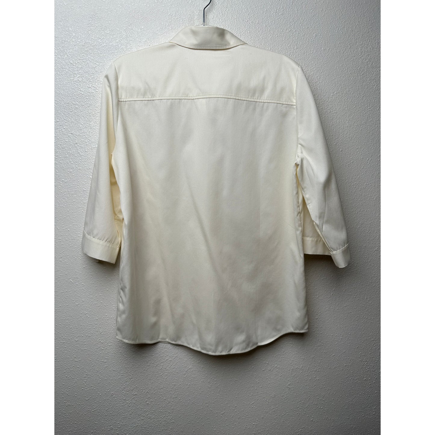 NWT Givenchy Shirt Cream Mens US L Roll Tab Sleeves