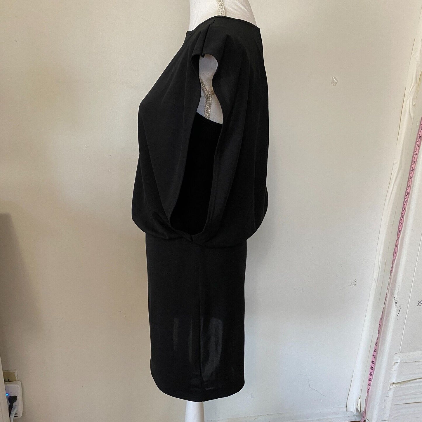 REVOLVE Susana Monaco Black Fitted Waist Kat Sleeveless Open Back Dress S