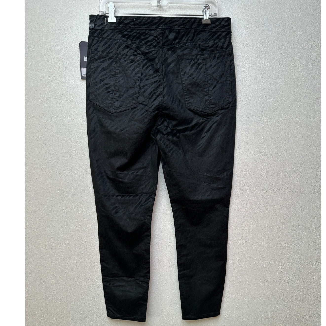 NWT Rag & Bone Nina High-Rise Ankle Skinny Pants Black Zebra 32