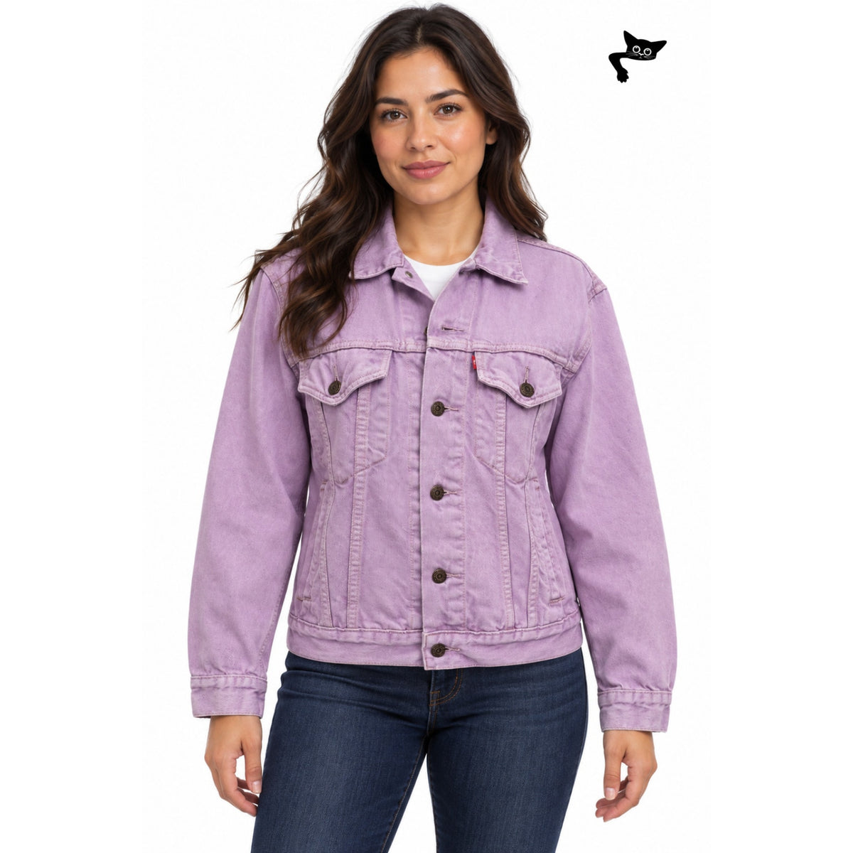 Levi's Lavender Denim Trucker Jacket Women S