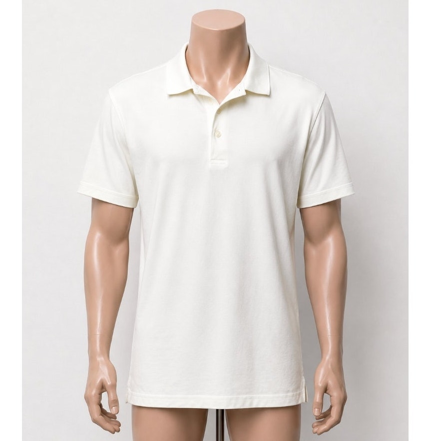 Goodfellow White Polo Shirt Men’s Size M Short Sleeve