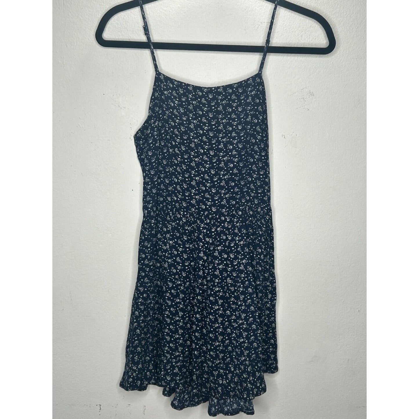 John Galt Navy Cream Floral Colleen Sleeveless Mini Summer Dress Scoop Neckline