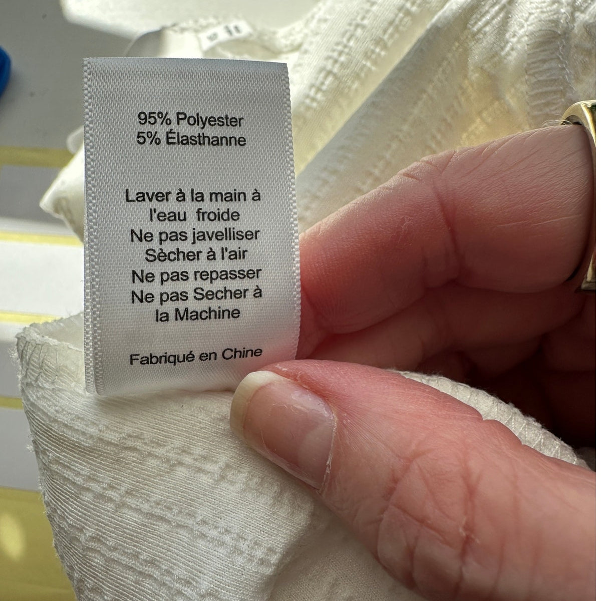 ASTR The Label Off White Textured Seersucker Bodysuit XS