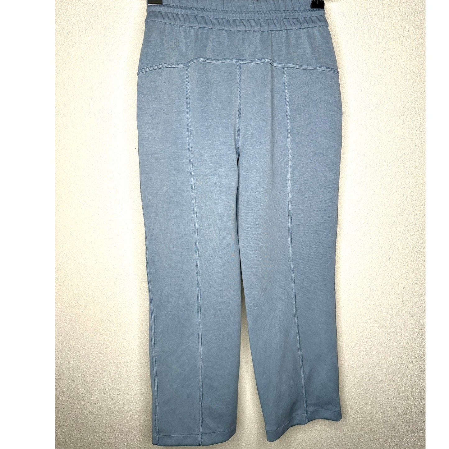 Lululemon Softstreme Pale Blue High Rise Drawstring Lounge Pant Size 2 Oversize