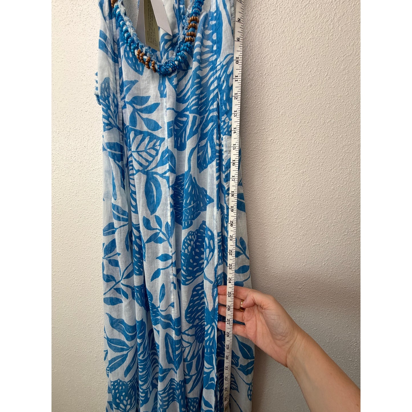 NWT Poupette St Barth Blue Womens S Maxi Dress