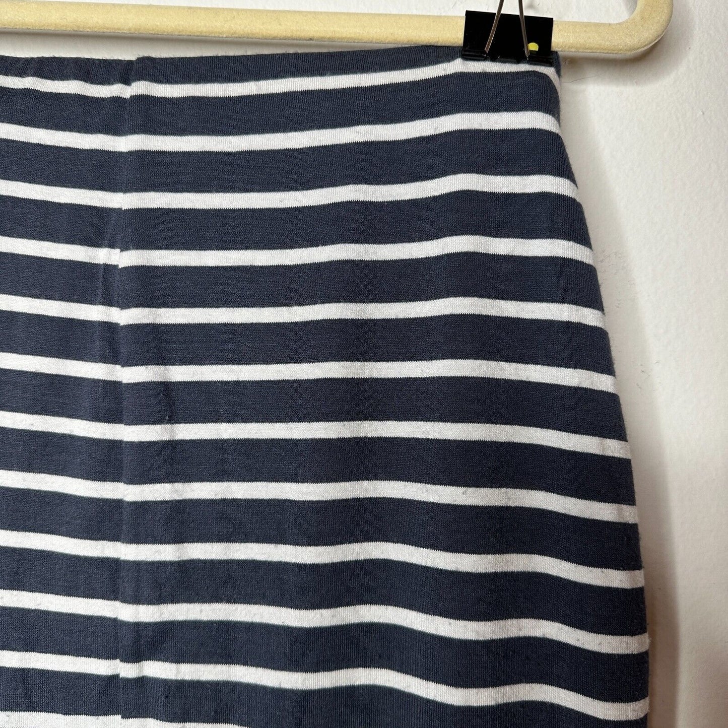 Bailey 44 Gray & White Stripe Bianca Knit Jersey High Waist Below Knee Skirt XS