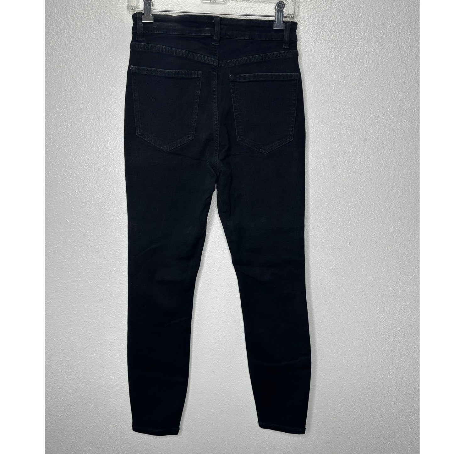 Zara Black High Waist Slim Fit 5 Pocket Jeans 6