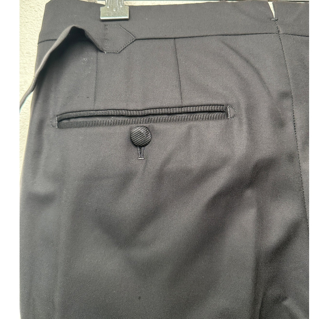 Tom Ford Black Tuxedo Trousers Men’s Size 46 Grosgrain Side Stripe