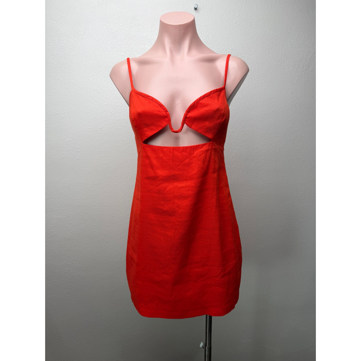 GAUGE81 Orange Red Cutout Mini Dress Women S