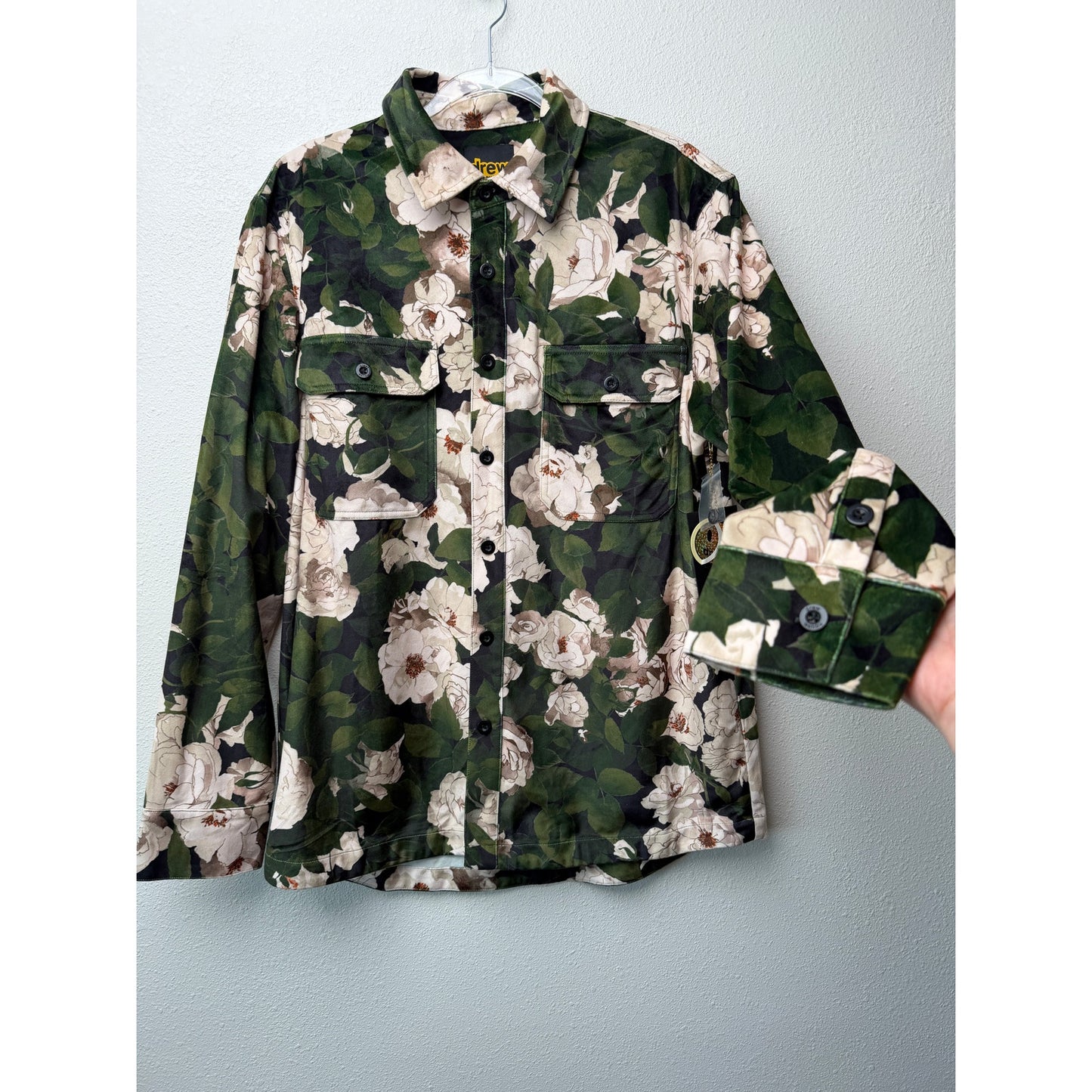 NWT Drew House Men's L 34 Iceberg Roses Velvet Set
