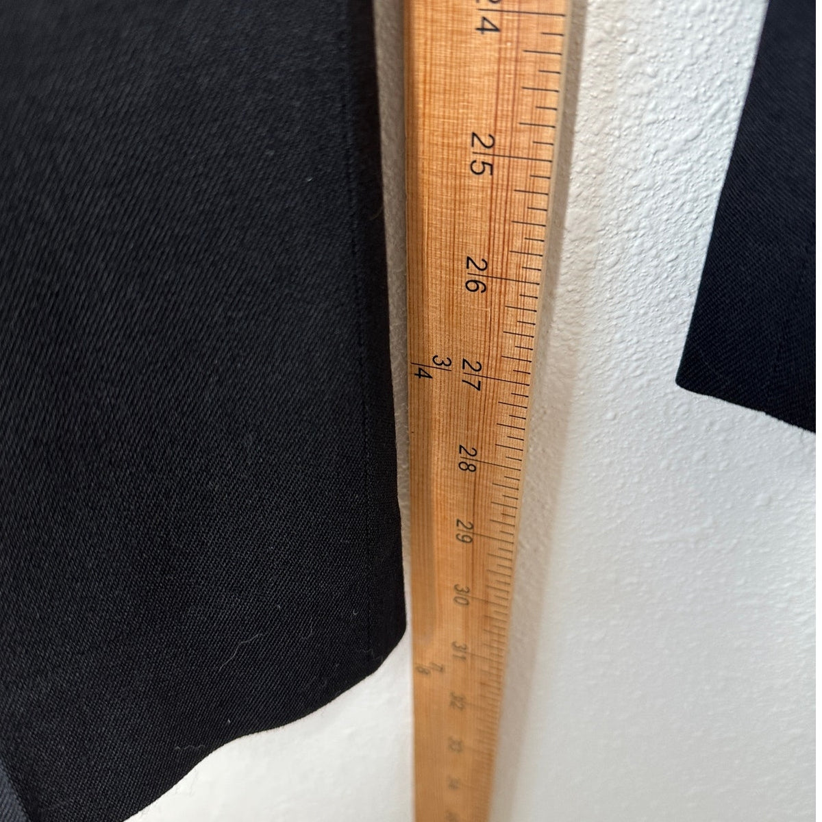 Chloe Black Wool Dress Slacks Slash Pockets Front Zip Trouser Pant 36 / 4