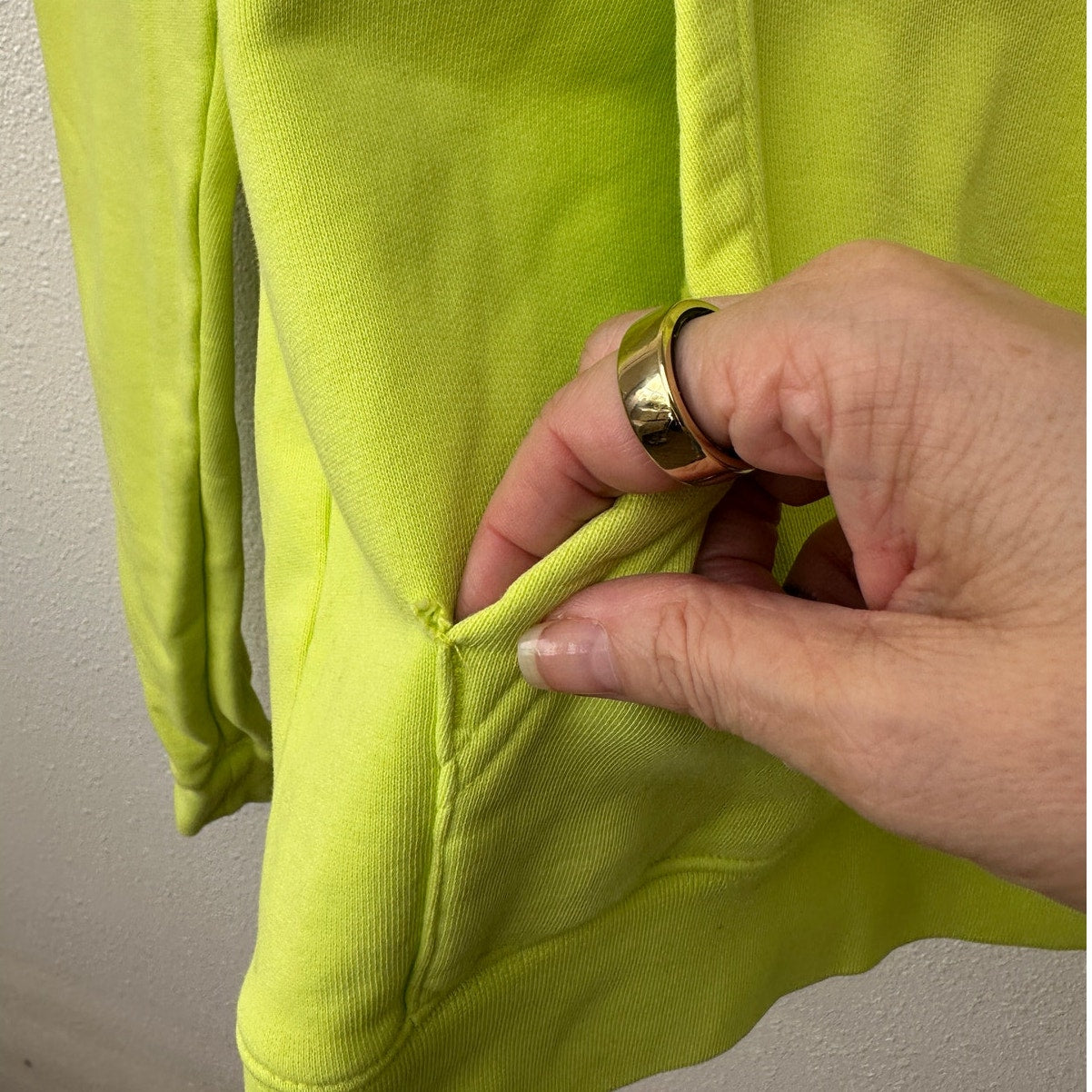 Off-White Contracting Graphic Print Hoodie Lime/Yellow Unisex S