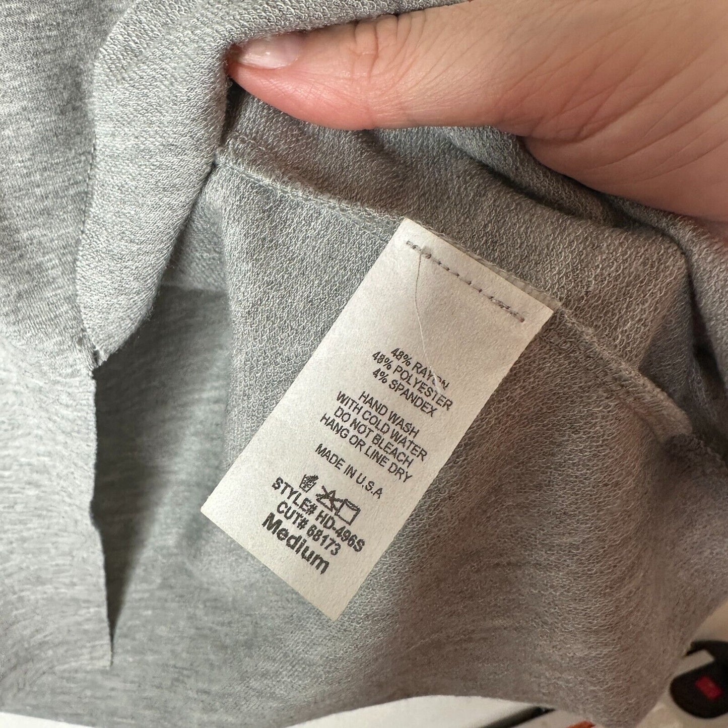 Sinuous Casual Gray Asymmetrical Hem Short Sleeve Relaxed Tee Round Neck Medium