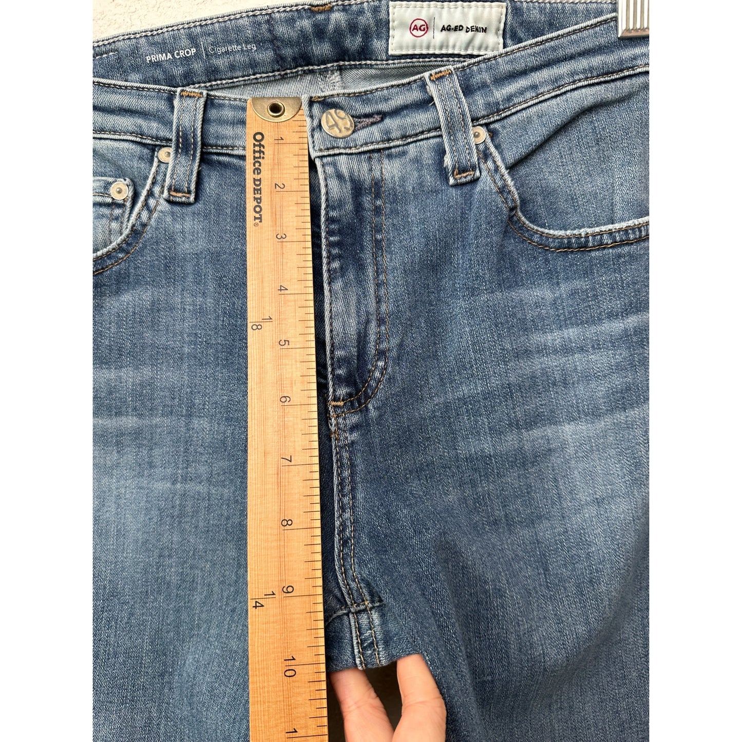 AG Adriano Goldschmied Prima Crop Cigarette Jeans Blue Women’s 29R