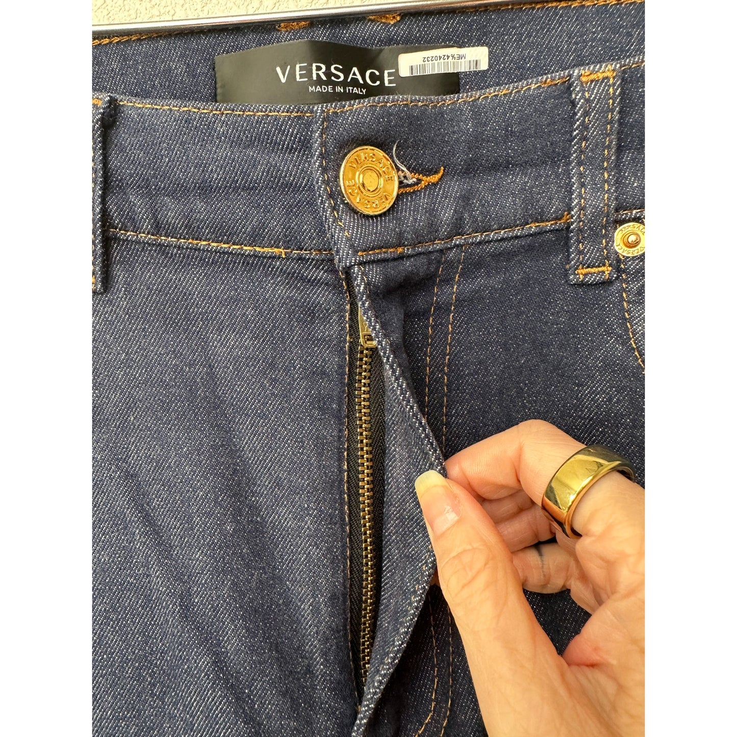 Versace Jeans Dark Wash Blue Men's US 33 Taylor Fit Straight Leg
