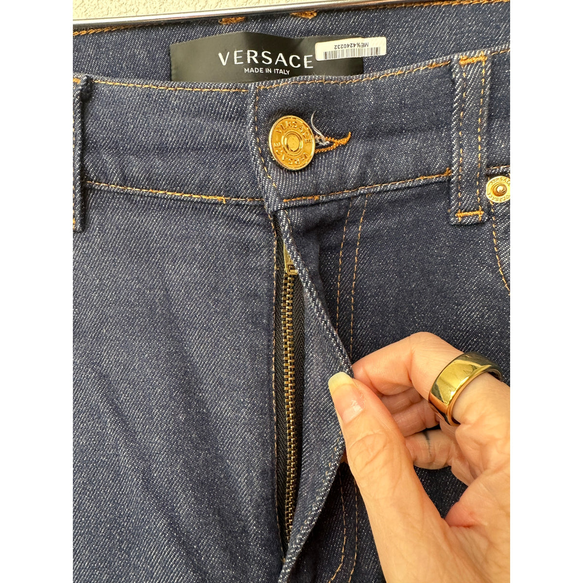 Versace Jeans Dark Wash Blue Men's US 33 Taylor Fit Straight Leg