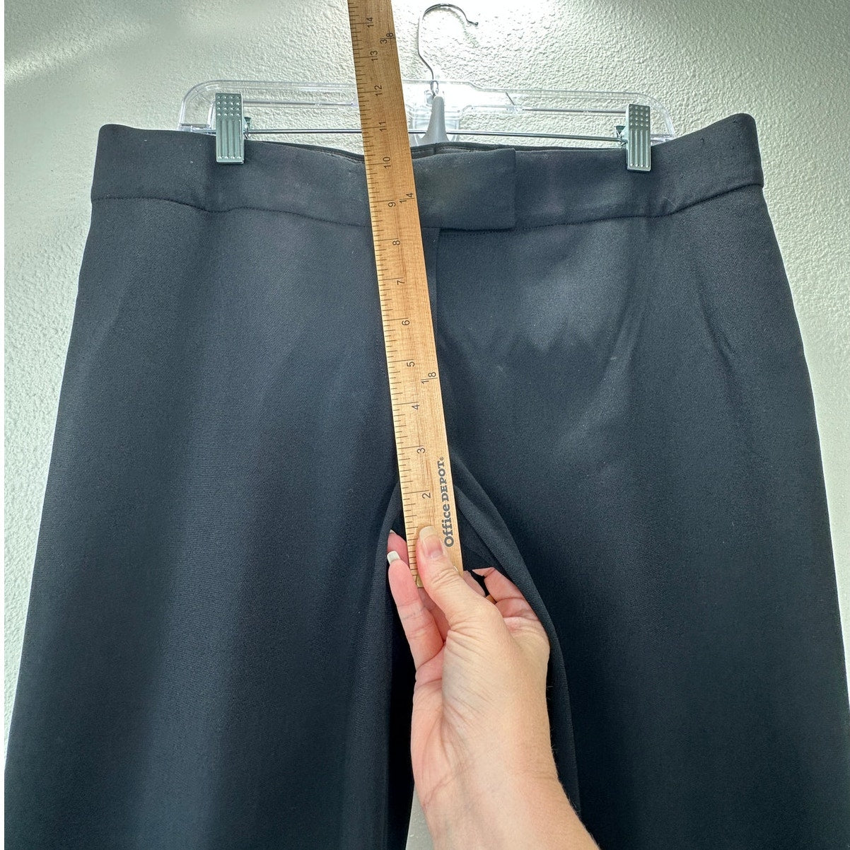 Tom Ford Black Viscose Blend Slight Flare Long Dress Pants 46 / 12