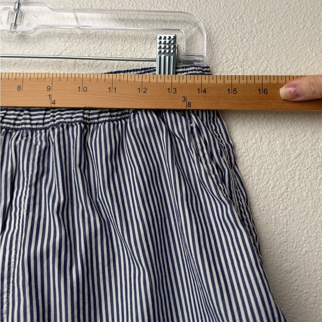 Polo by Ralph Lauren Striped Crop Pajama Set Shirt Shorts Size M