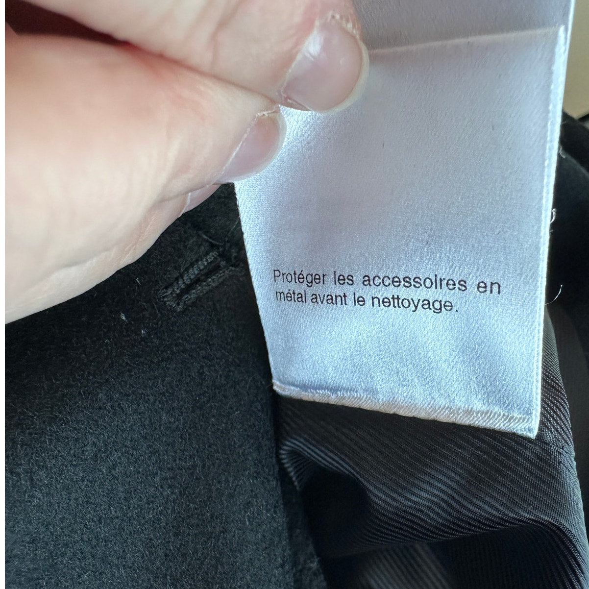 Gucci Black Wool Cashmere Sueded Gold Zip Long Line Trench Coat Jacket 44