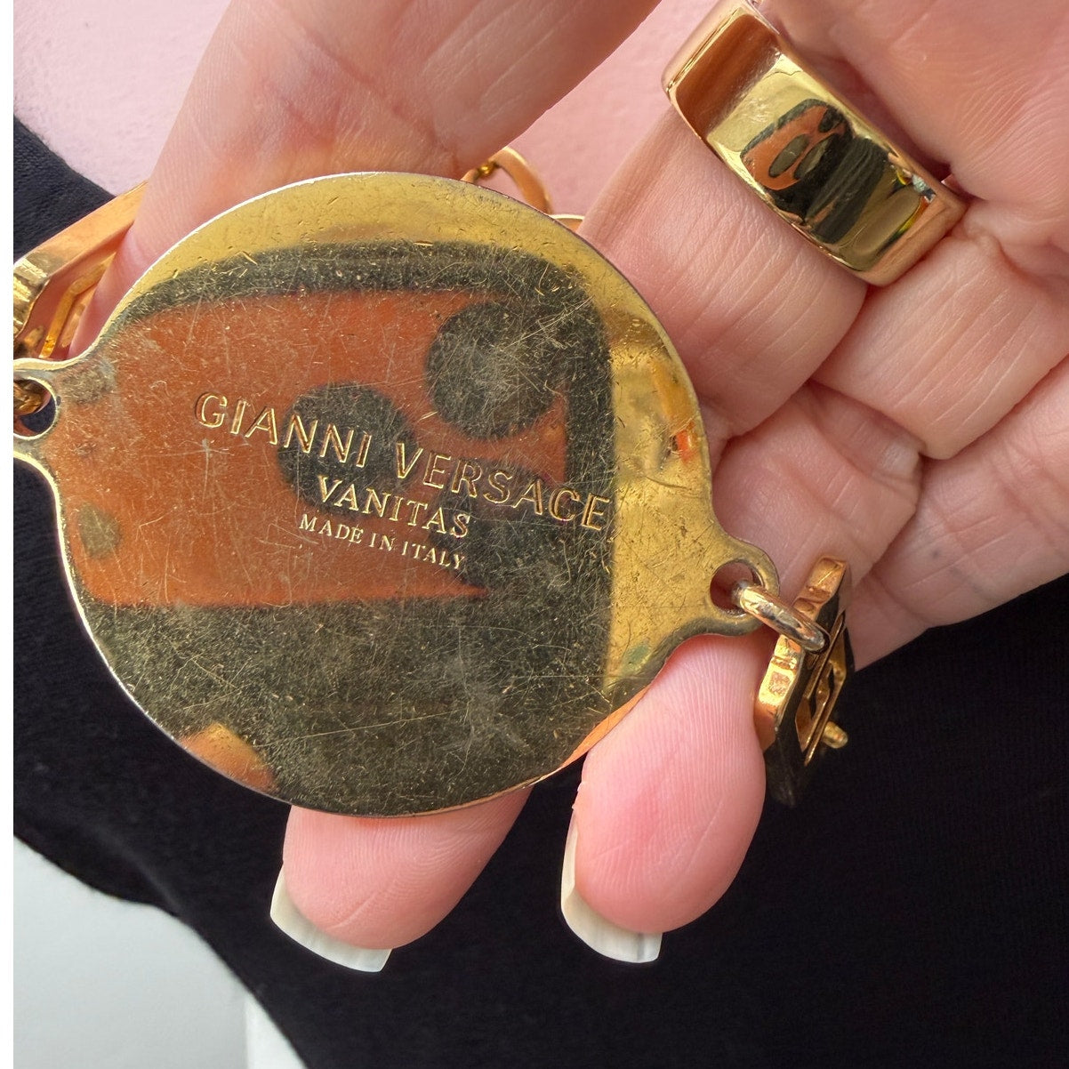 Gianni Versace Vanitas Medusa Gold Tone Necklace