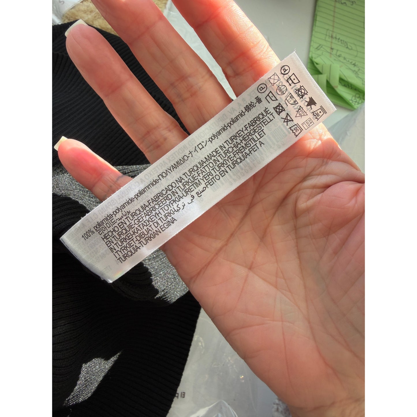 NWT Zara Black Ribbed Mock Neck Sleeveless Top L