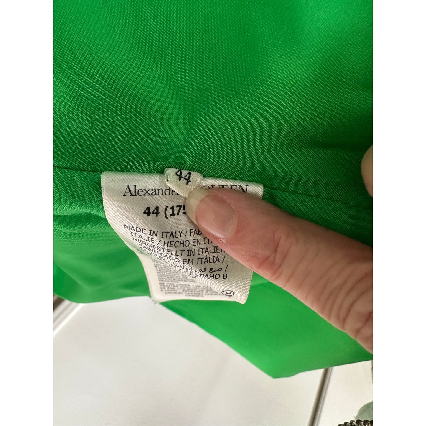 Alexander McQueen Lime Green Fitted Wool Coat Made in Italy 8