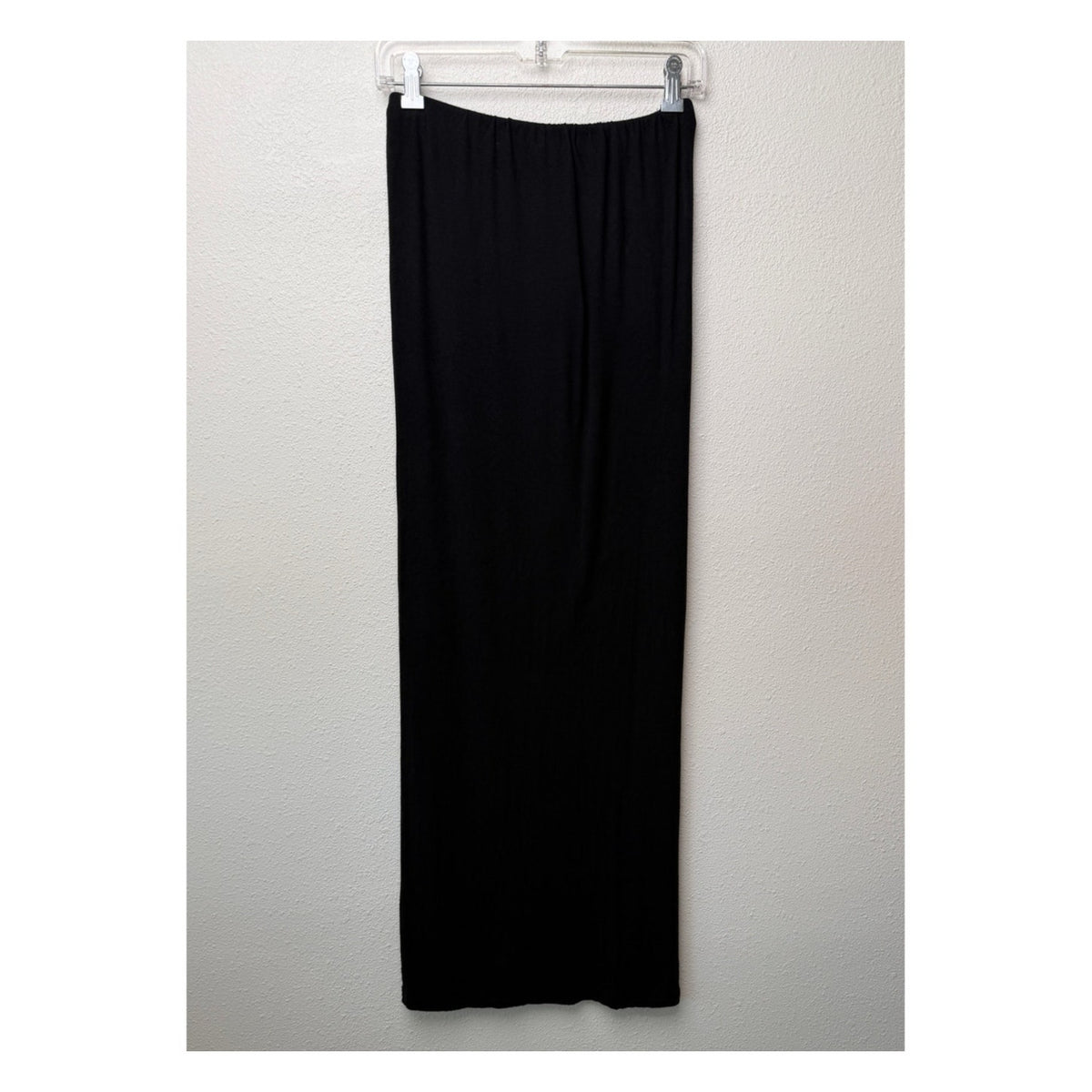 Molly King x BAYSE Black Stretch Column Maxi Skirt Viscose Women's US M