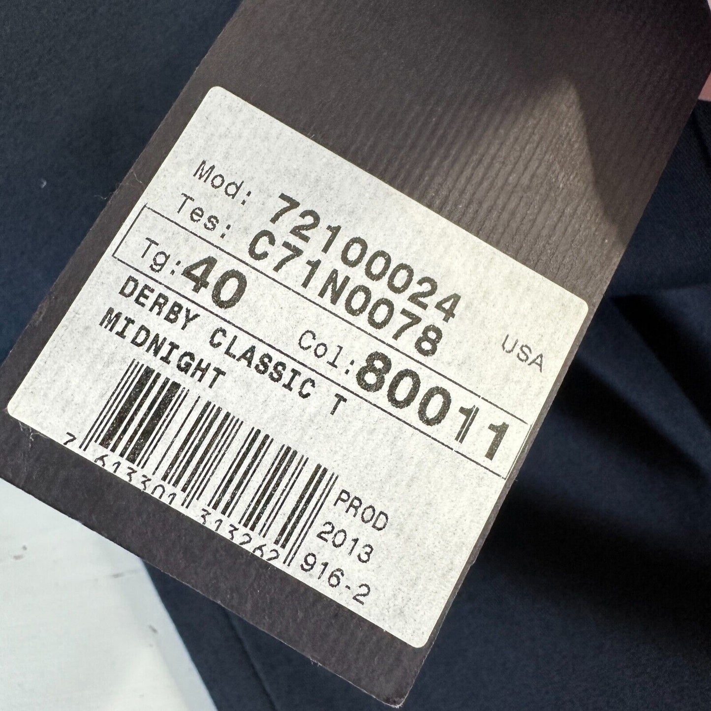 NWT Belstaff Midnight Black The Derby Classic Trouser Belt Loops Flare Legs 40