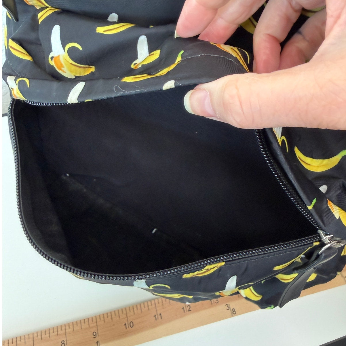 Giuseppe Zanotti Banana Print Nylon Backpack - Authentic Designer Luxury Bag