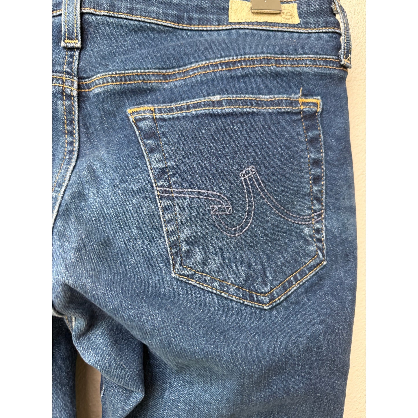 AG Women's 30R Blue The Stilt Cigarette Jeans