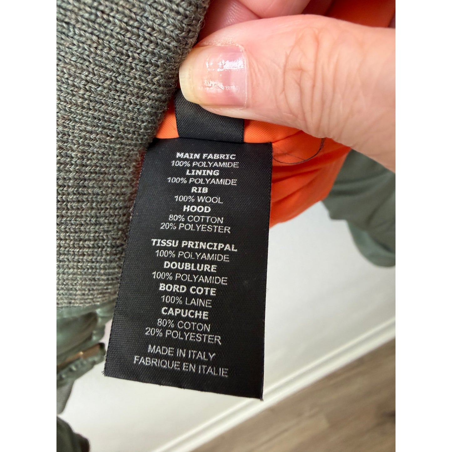 Vetements x Alpha Mens M Green Hooded MA1 Bomber
