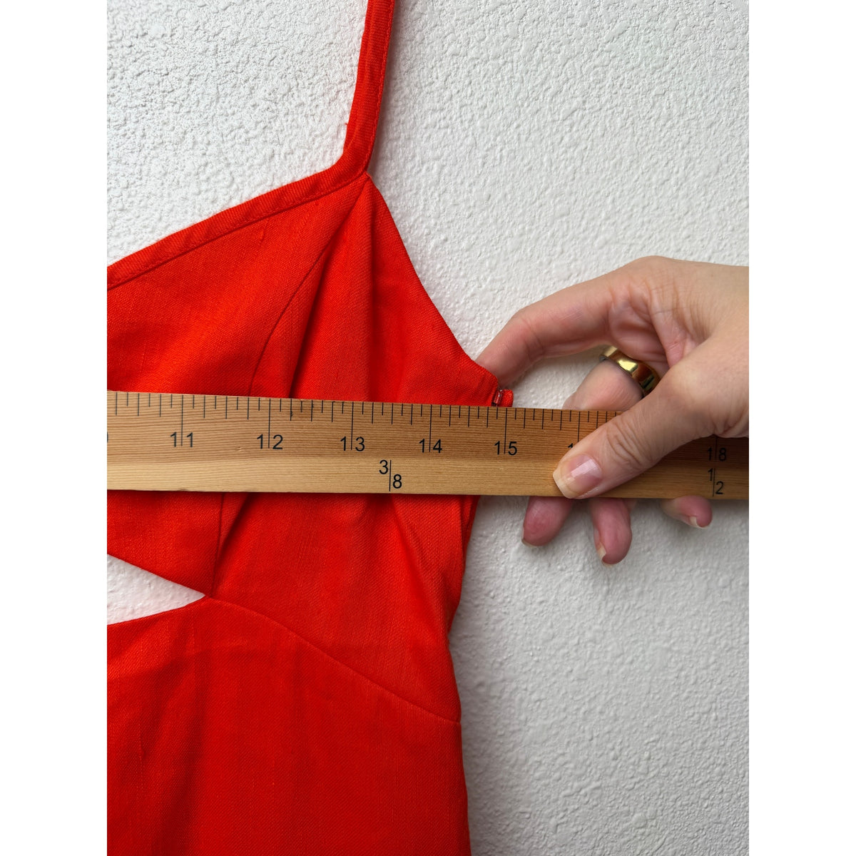 GAUGE81 Orange Red Cutout Mini Dress Women S