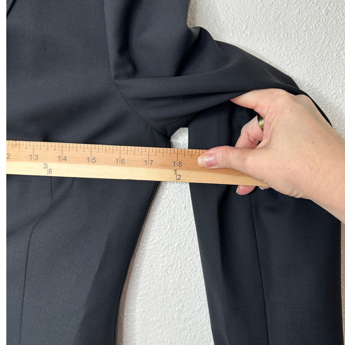 Burberry London Black 2-Button Wool Blazer Plaid Lined women's 8