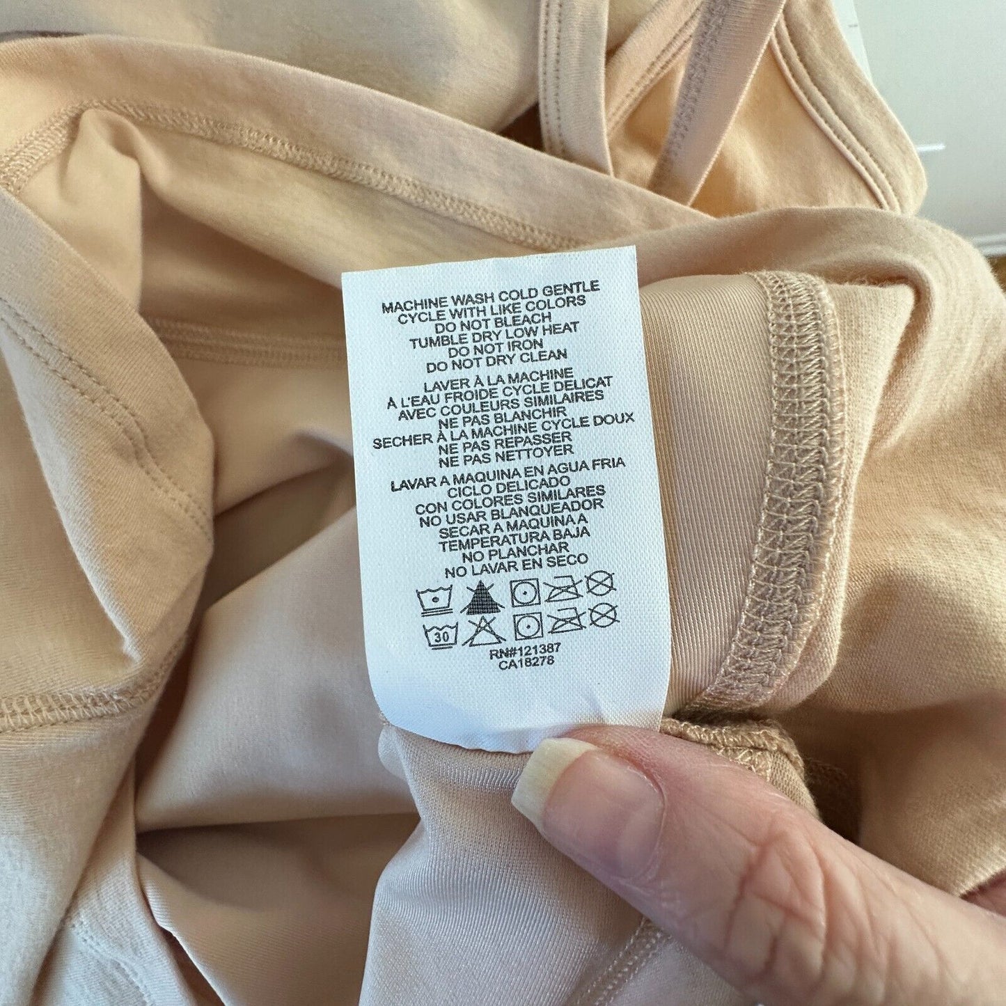 Yummie Tummie Boyfriend Tan Spaghetti Strap 3-Panel Shaping Tank Scoop Top Med