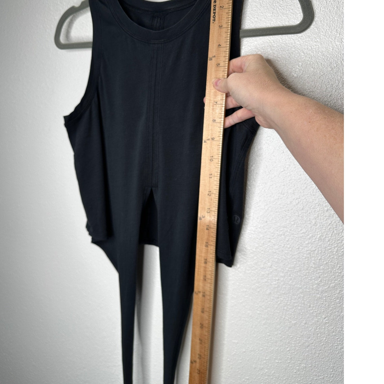 Lululemon Black High Neck Front Tie Tank Top Shirt 4