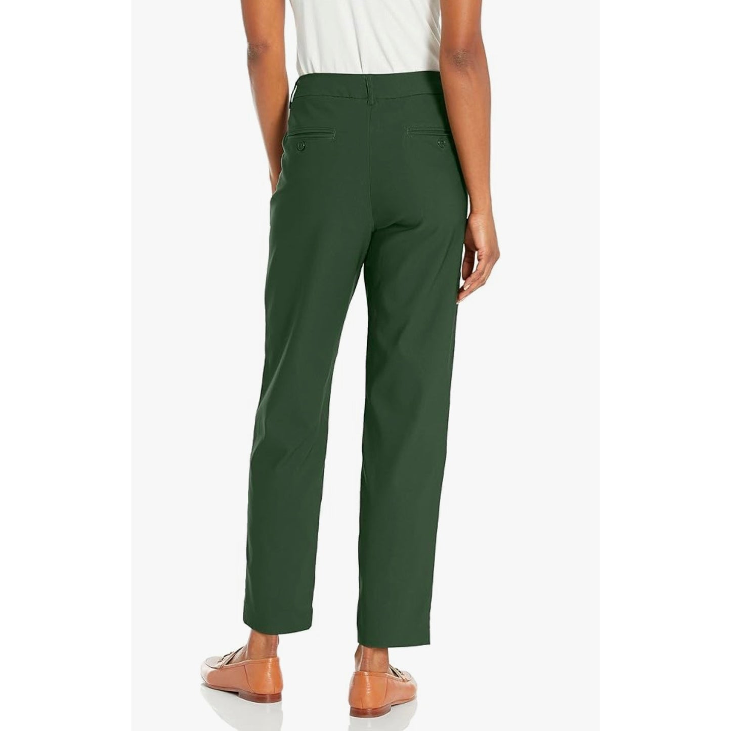 Nanette Lepore Olive Green Dress Pants Slash Pocket Trouser 10