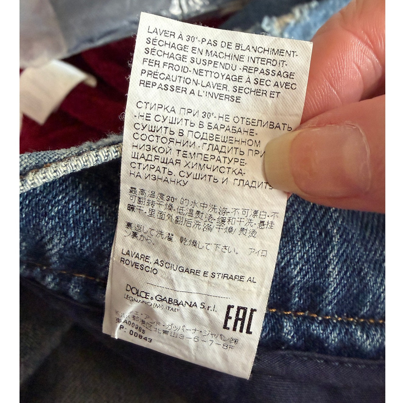 Dolce & Gabbana Men's 36 Blue Distressed Jeans